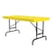 Correll Rectangle Heavy Duty Commerical Adjustable Height Plastic Folding Table, 24" W, 48" L, 22" to 32" H RA2448-28 - alternate 1